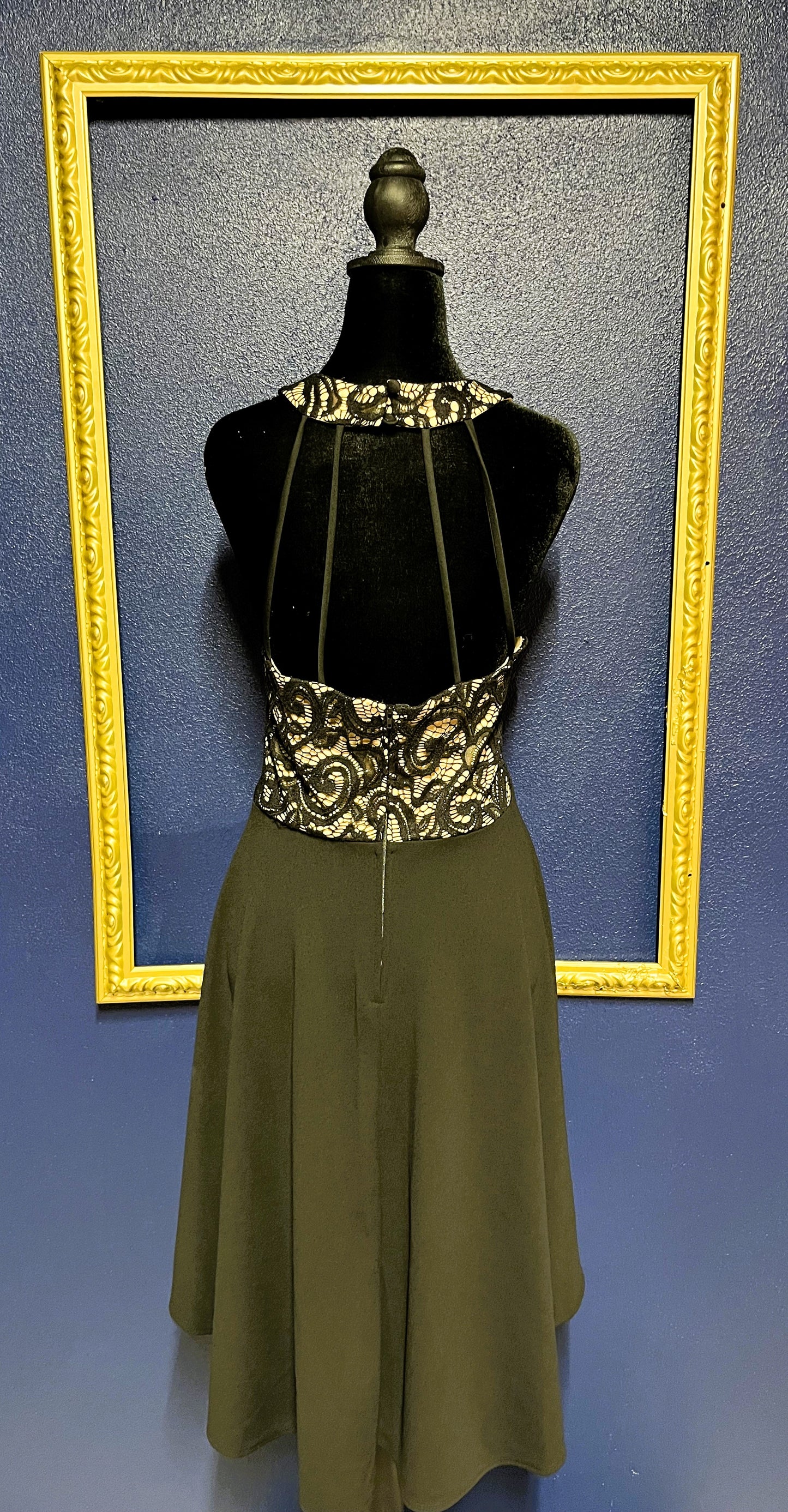 B. Smart Black Lace Cocktail Dress