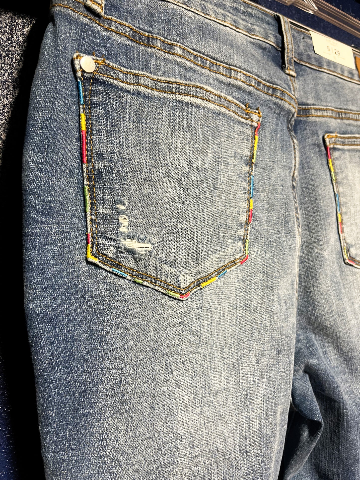 Judy Blue High Waist Jeans with Embroidered Pockets