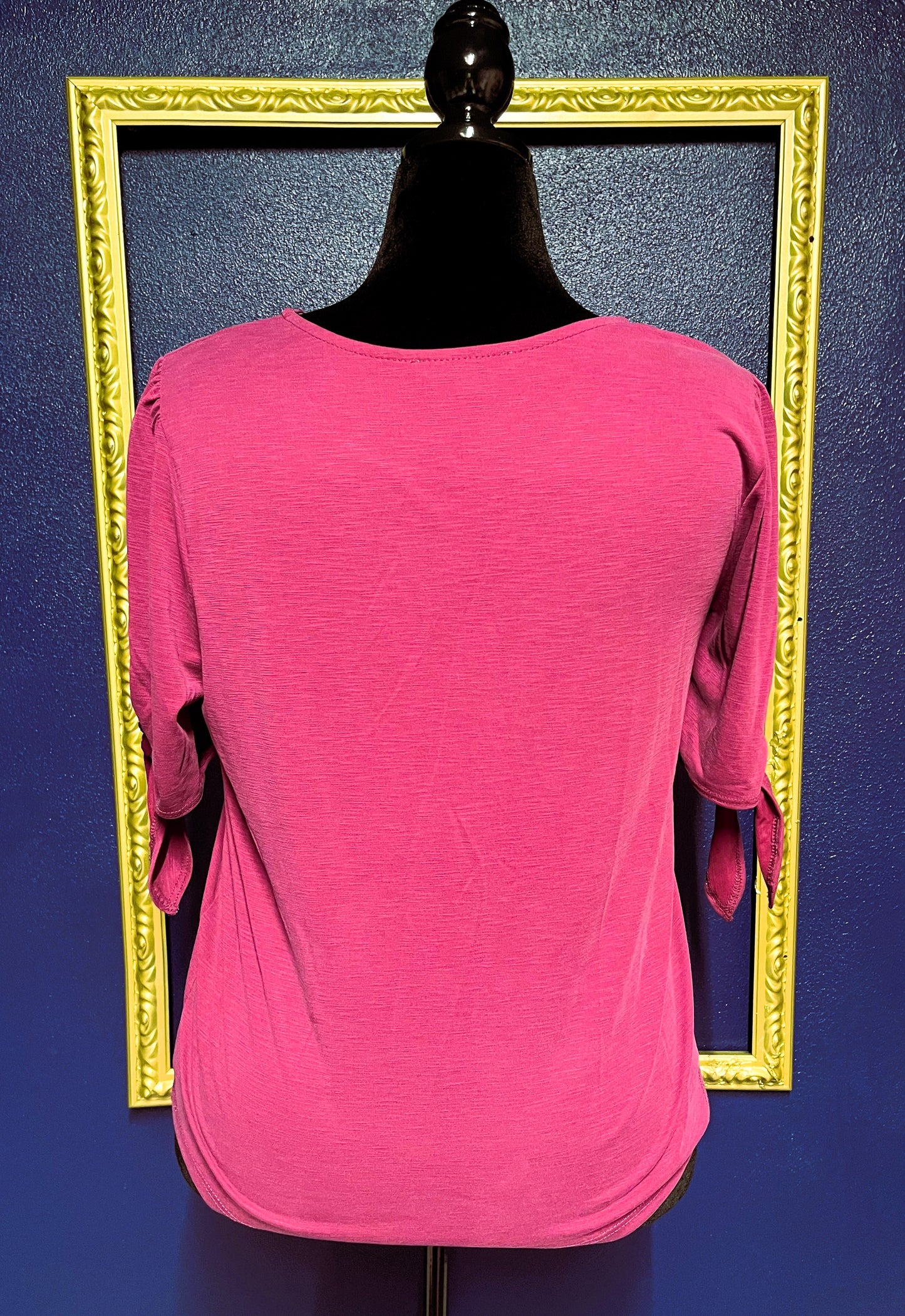 Green Envelope Purple Blouse