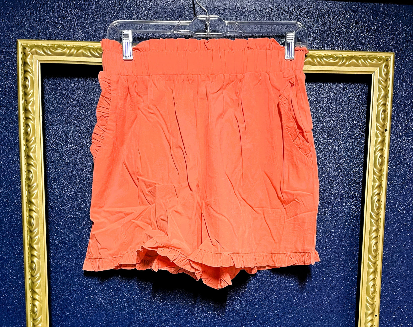 L Love Melon Ruffled Shorts