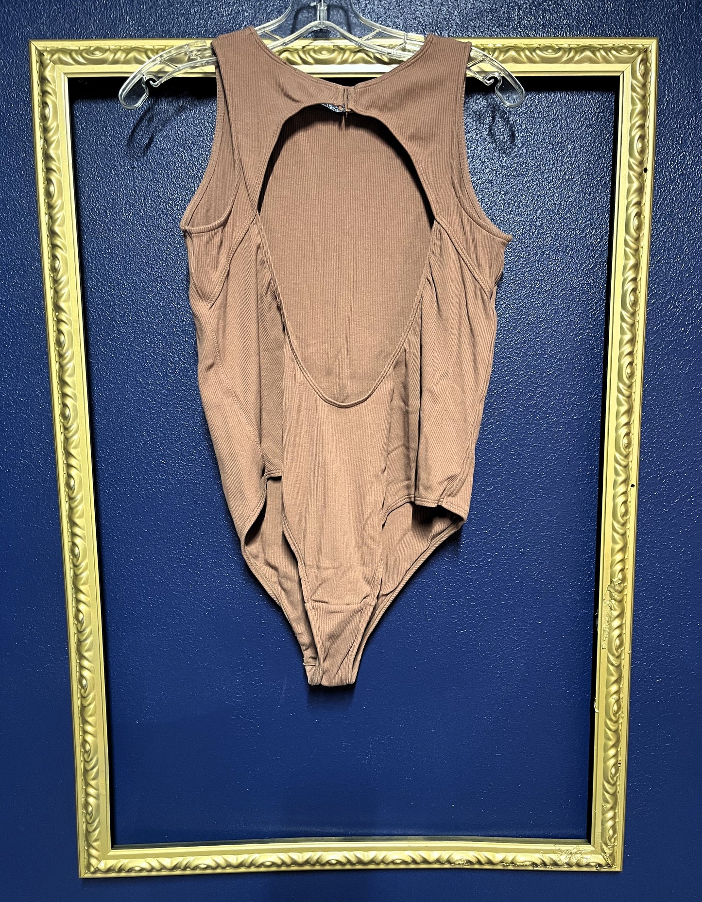 Cacique Brown Keyhole Bodysuit