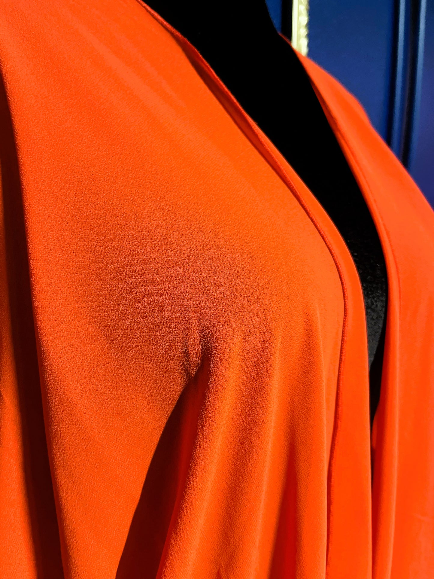 Bright Orange Sheer Kimono