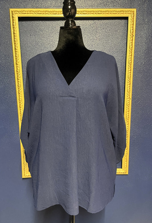 Andree Navy Blouse
