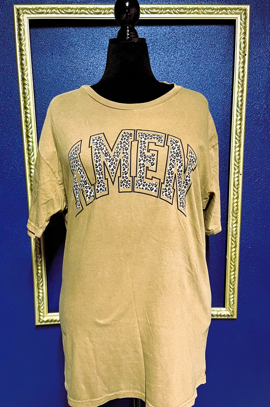 Leopard AMEN T-Shirt