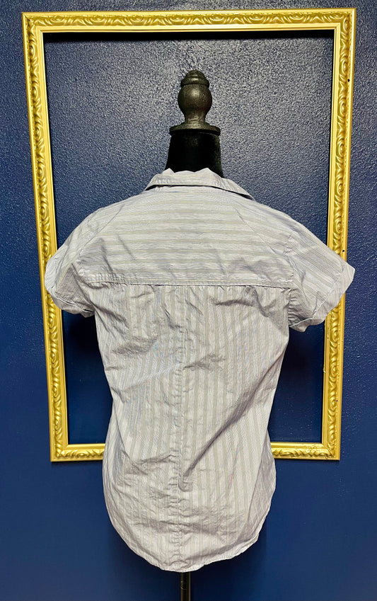 J. Crew Striped Button Down