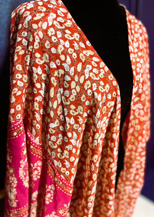 Sheer Floral Kimono