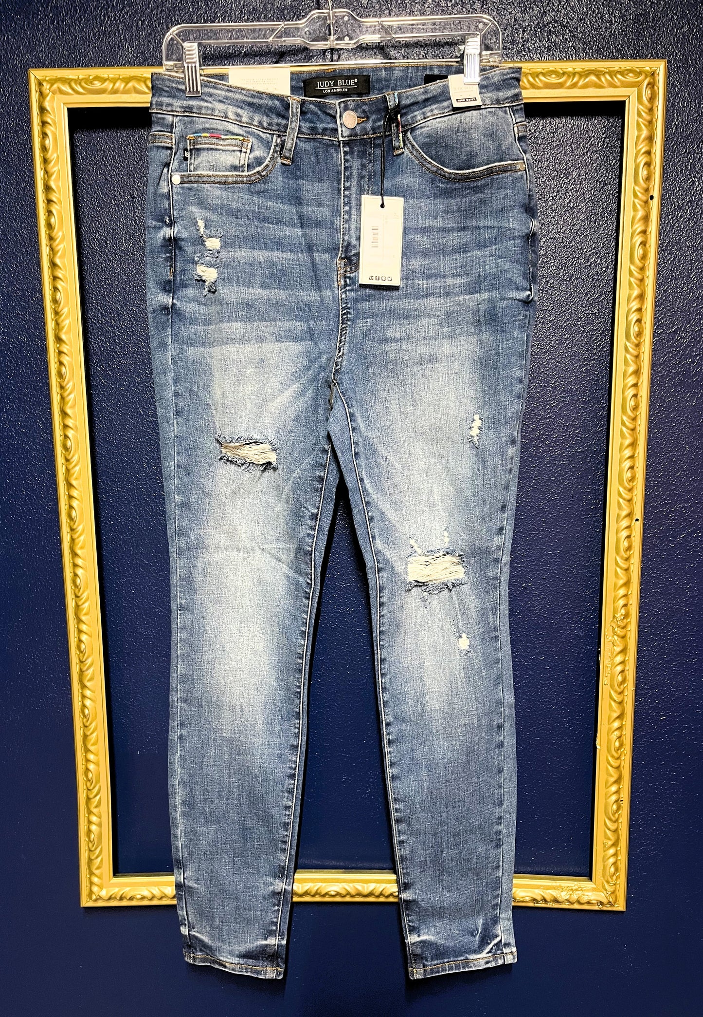 Judy Blue High Waist Jeans with Embroidered Pockets