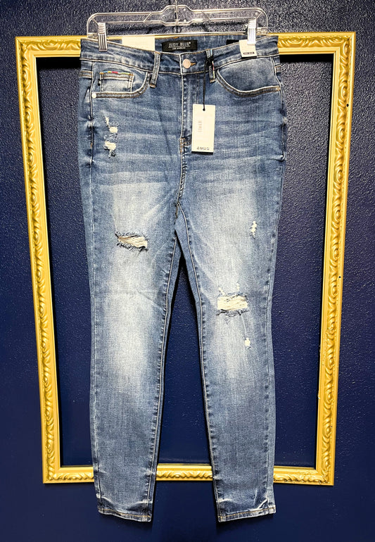 Judy Blue High Waist Jeans with Embroidered Pockets