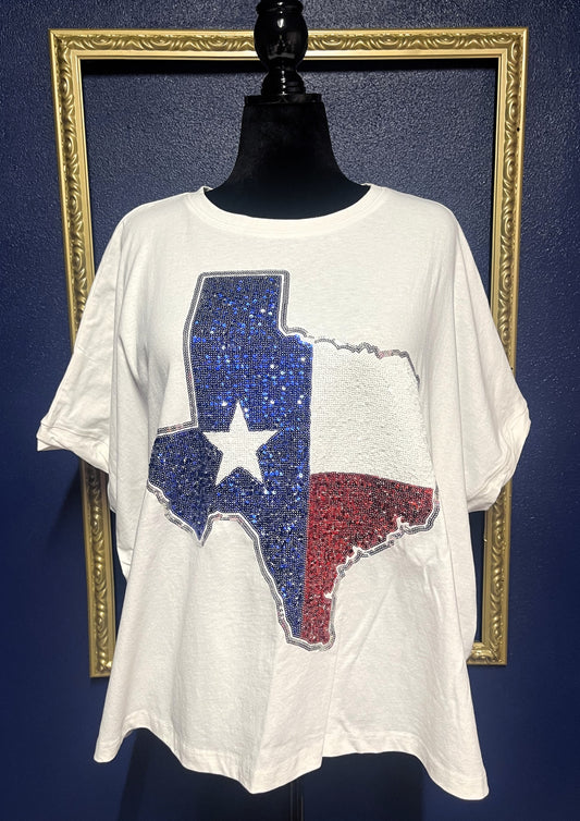 Fantastic Fawn Sequin Texas Top