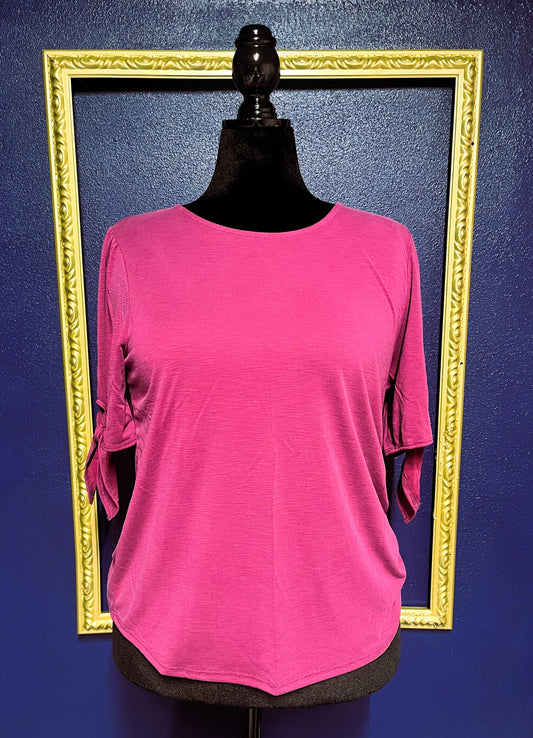 Green Envelope Purple Blouse