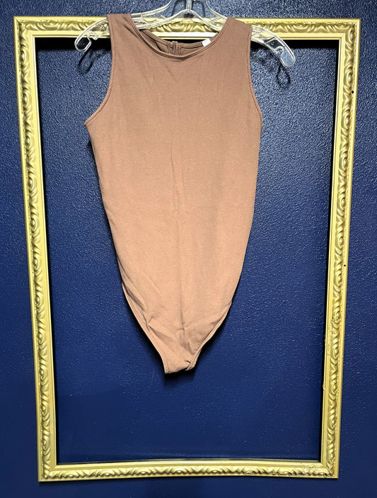 Cacique Brown Keyhole Bodysuit