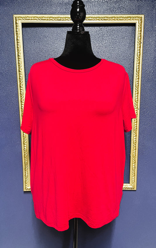 Shein Curve Red T-Shirt